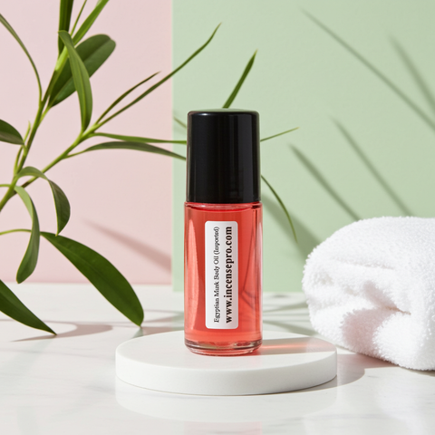 Egyptian Musk body oil imported fragrance oil for daily wear, skin scenting, and personal fragrance use.