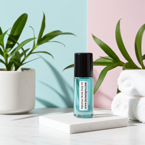 Egyptian Musk Body Oil unisex fragrance oil bottle for daily wear, layering, and personal scent use.