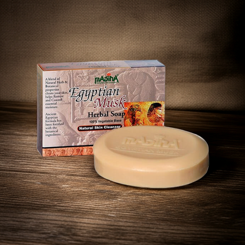 Egyptian Musk herbal soap bar for bathing, skin cleansing, and daily body care.