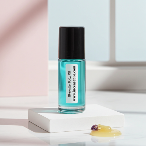 Eternity Body Oil men's fragrance oil bottle for daily wear, layering, and long-lasting scent use.