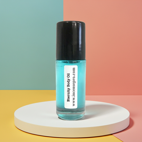 Eternity M Body Oil fragrance oil bottle for masculine scent application, pulse point use, and all-day freshness.