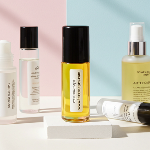 Fresh Lilen Body Oil body oil bottle for hydrating skin, locking in moisture, and everyday body care.