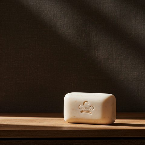 Natural goat milk soap bar for gentle daily skincare