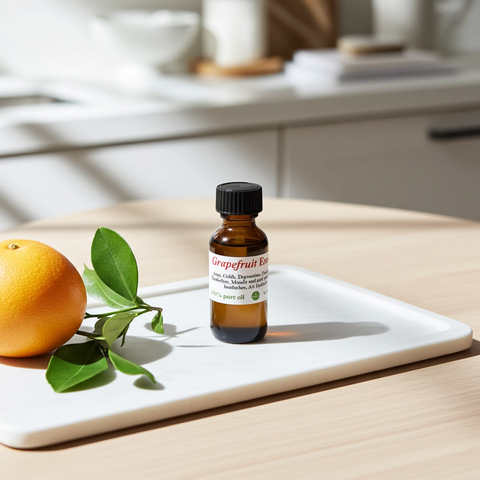 Pure grapefruit essential oil for aromatherapy