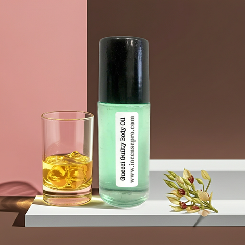 Guccci Guilty perfumed body oil for her for hydrating skin, enhancing fragrance wear, and daily beauty care.