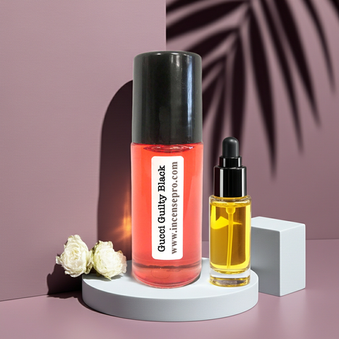 Gucci Guilty Black fragrance body oil for men for softening skin and supporting long-lasting personal fragrance use.