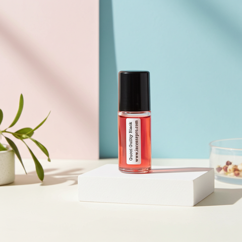 Gucci Guilty Black men's body oil for hydrating the body and enhancing everyday scent wear after bathing.