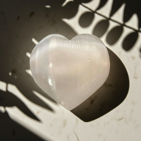 Heart (White Selenite) - Incense Pro