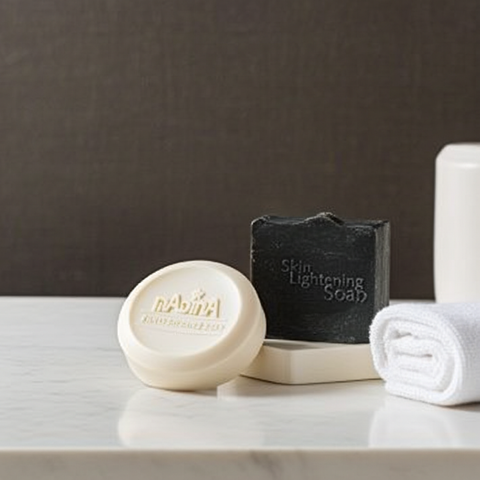 Herbal skin lightening soap made for radiant and refreshed-looking skin.