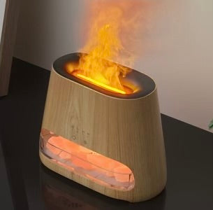 Himalayan Salt Lamp with Diffuser warm glow for bedroom decor, meditation, and relaxation practice.