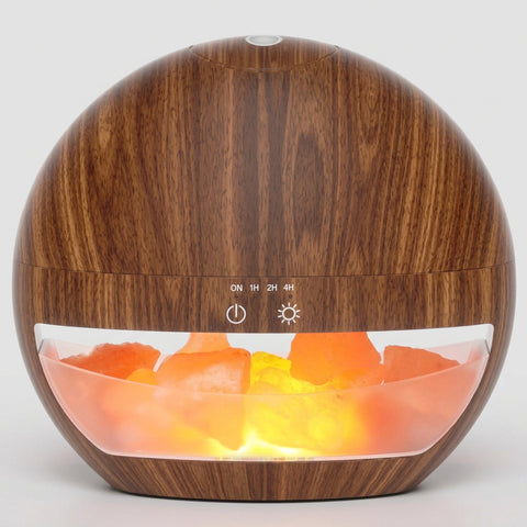 Himalayan Salt Lamp with Diffuser – Oval Shape - Incense Pro