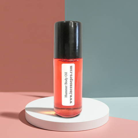 Hummer Body Oil men’s skin oil for hydrating dry skin and post-shower body care.