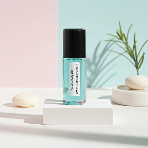 Vanilla Body Oil hydrating body oil for skin care, moisture retention, and daily use on the body.