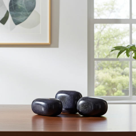Iolite healing crystal tumbled stones for meditation, chakra balancing, and calming spiritual practice.