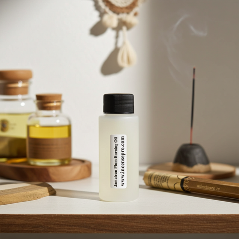 Jamaican Plum Burning Oil with a rich fruity fragrance for oil burners, aroma lamps, and home fragrance use.