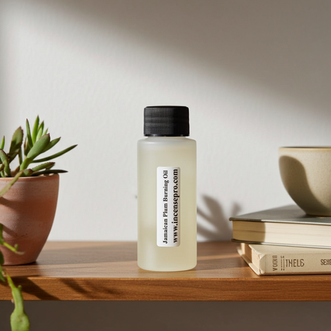 Jamaican Plum Burning Oil featuring a sweet and juicy plum-inspired aroma for refreshing indoor spaces.
