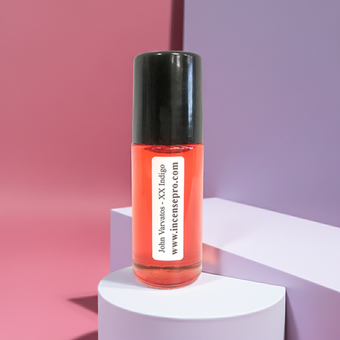 John Varvatos XX Indigo fragrance body oil for men for softening skin, scented body care, and personal grooming.