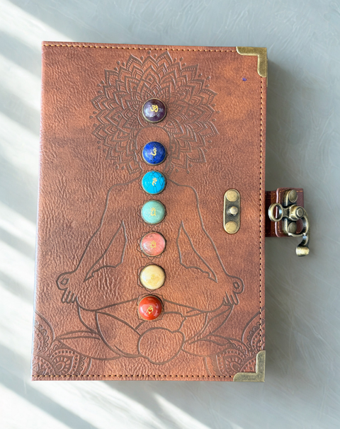 Journal with 7 Chakra spiritual chakra journaling notebook intention setting