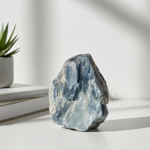 Kyanite crystal cluster mineral specimen for crystal collecting, home display, and energy work.