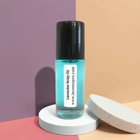 Lavender Body Oil unisex skin oil for hydrating the body, nourishing dry skin, and after-shower use.