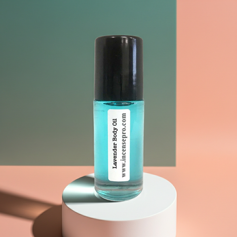 Lavender Body Oil unisex body oil for massage, skin conditioning, and relaxing self-care routines.