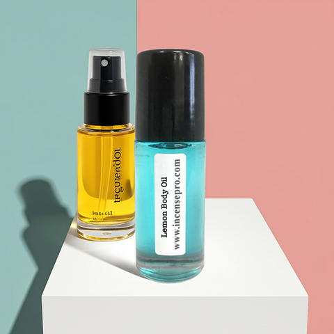 Lemon Body Oil unisex body oil for skin hydration, smoothing rough patches, and everyday moisturizing use.
