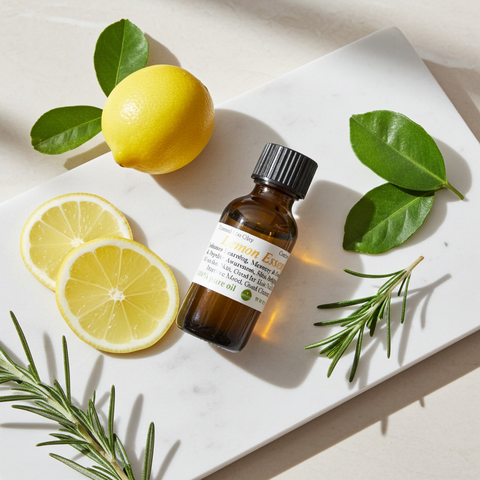 Refreshing Lemon Essential Oil for uplifting aromatherapy and diffuser use