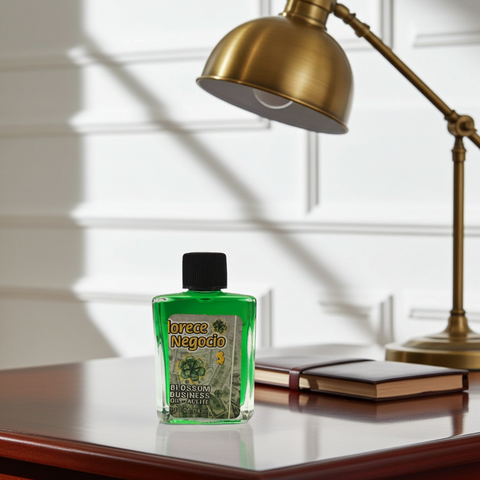 Lorece Negocio Oil product bottle for business success and prosperity rituals