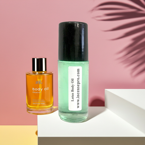 Lotus Body Oil unisex skin nourishing oil for moisturizing dry skin, improving smoothness, and everyday body massage use.