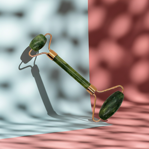Luxury face roller for a calming facial massage experience.