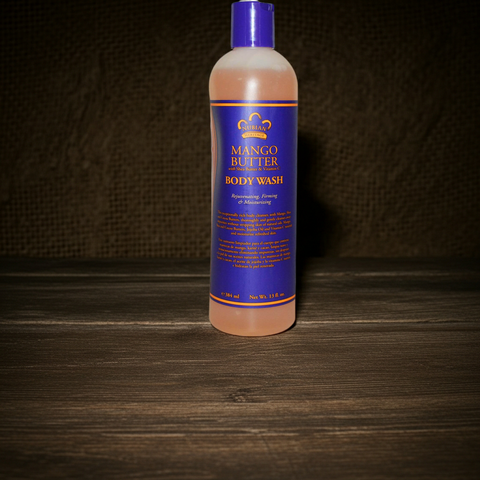 Mango Butter Body Wash liquid body cleanser for softening skin, showering, and daily body care.