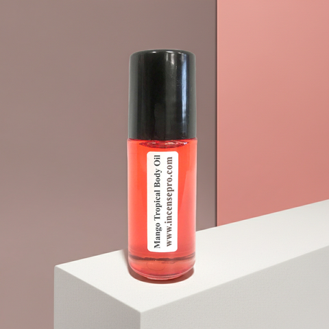 Mango Tropical Body Oil unisex body oil moisturizer for smoothing skin, locking in moisture, and after-shower body care.