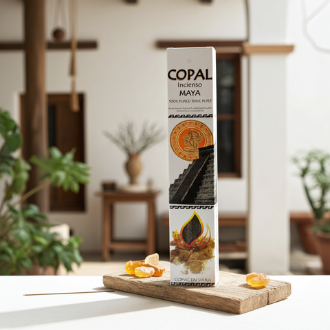 Maya Copal incense stick designed for meditation, mindfulness, and peaceful surroundings.