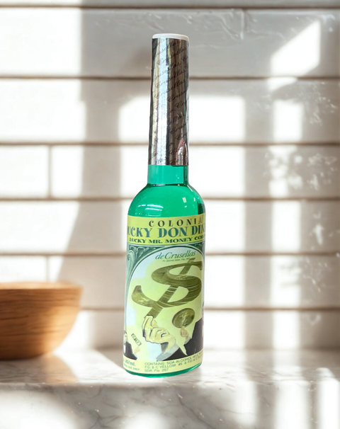 Mr. Money cologne spiritual water displayed for prayer, prosperity, and ritual intention.