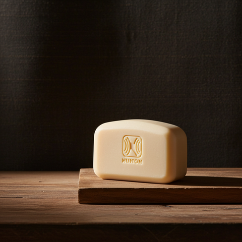 Natural multi butter soap bar for body cleansing and hydration.