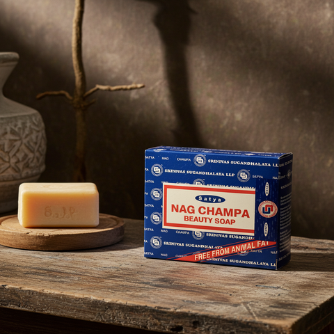 Moisturizing Nag Champa Beauty Soap bar designed for soft and refreshed skin.