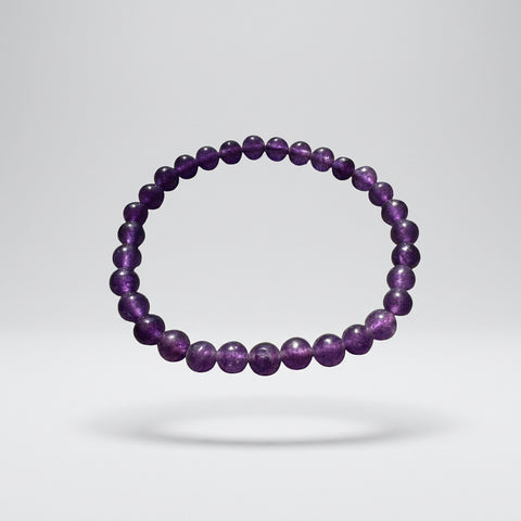 Natural Amethyst Bracelet (6–8mm) - Incense Pro (Image 3)