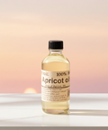 Natural Apricot Carrier Oil bottle for aromatherapy, massage, and essential oil blending.