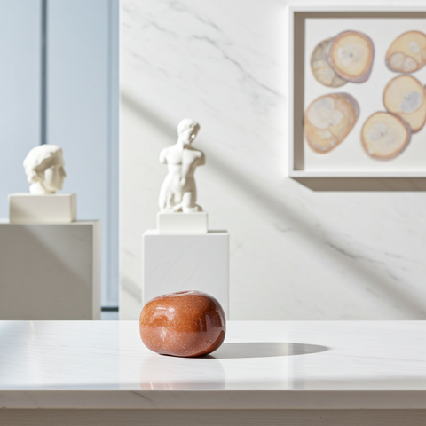 Natural Aragonite tumbled stone for grounding practice, energy work, and gemstone collection.