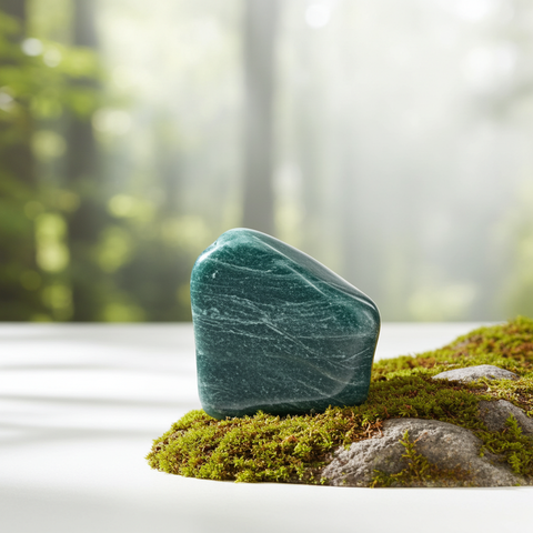 Natural Blue Apatite tumbled stone for chakra balancing, intention setting, and daily crystal practice.