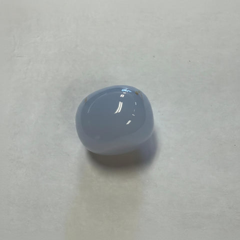 Natural Blue Chalcedony stone piece for decorative bowls, altar spaces, meditation rooms, and self-care areas.
