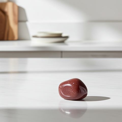 Natural Carnelian tumbled stone crystal for grounding, chakra balancing, and crystal healing use.