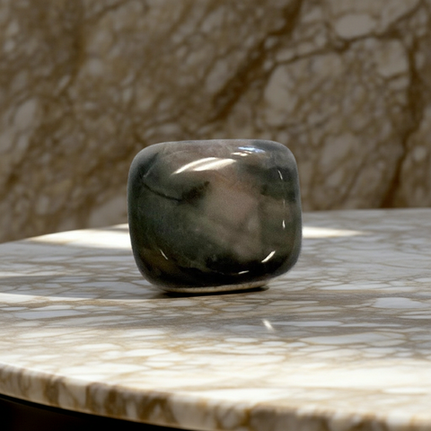 Natural Dragon Jade polished stone for meditation spaces, crystal grids, altar décor, and home display use.