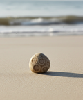 Natural Fossil Coral Stone Indonesia gemstone piece for jewelry making, crystal collecting, and decorative display.