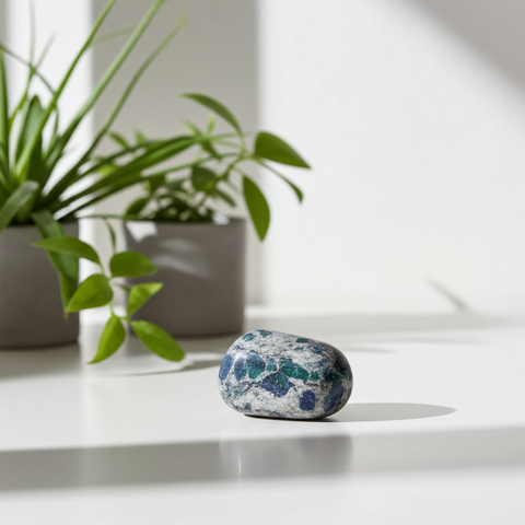 Natural K2 Jasper tumbled stone crystal for meditation, energy work, and spiritual grounding.