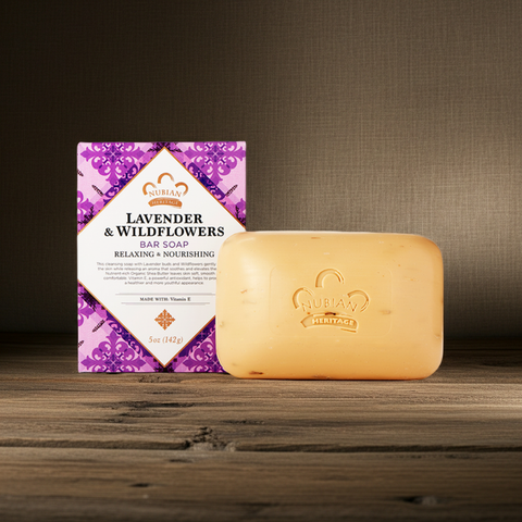Natural lavender soap bar for bathing, body cleansing, and everyday skincare use.