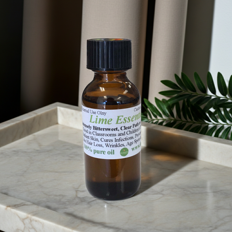 Natural Lime Essential Oil with a crisp, uplifting aroma