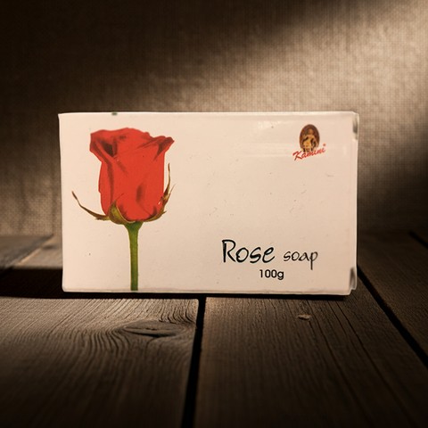 Natural Rose Soap bar for bathing, daily cleansing, and soft floral skincare use.
