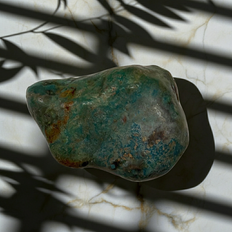 Natural Stabilized Turquoise tumbled stones for energy balancing, mindful practice, and crystal therapy use.