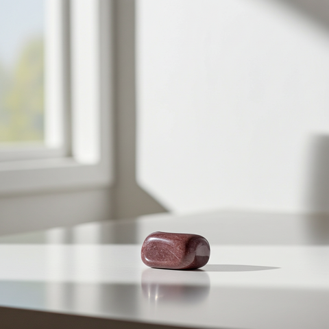 Natural Strawberry Quartz tumbled crystal stone for healing, chakra balancing, and calming daily use.